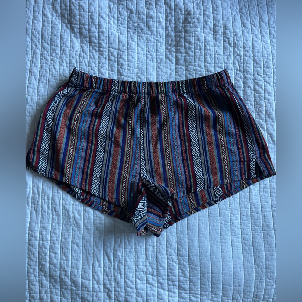 Forever 21 Multicolor Geometric Shorts